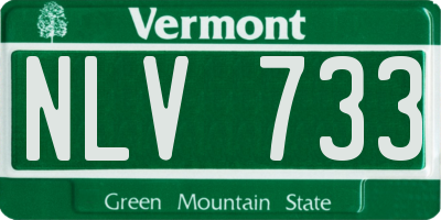 VT license plate NLV733