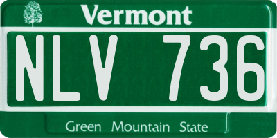 VT license plate NLV736