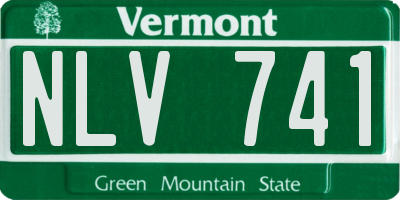 VT license plate NLV741