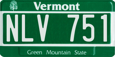 VT license plate NLV751