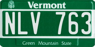 VT license plate NLV763