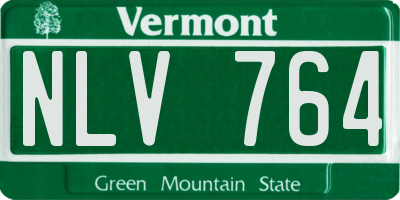 VT license plate NLV764
