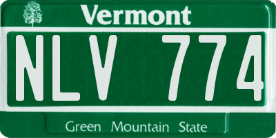 VT license plate NLV774