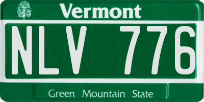 VT license plate NLV776