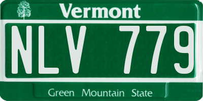 VT license plate NLV779