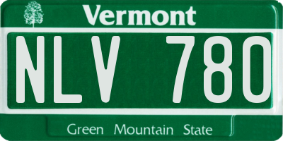VT license plate NLV780