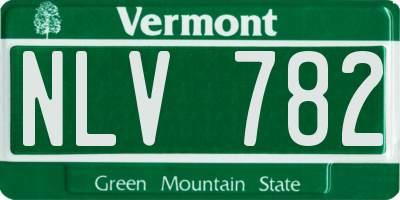 VT license plate NLV782