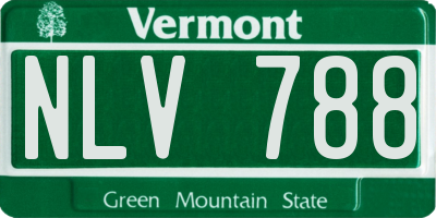 VT license plate NLV788