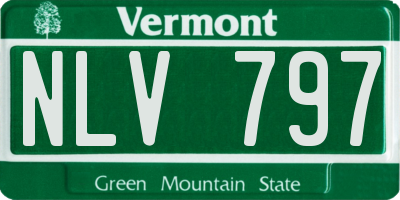 VT license plate NLV797