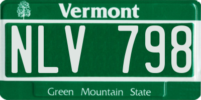 VT license plate NLV798