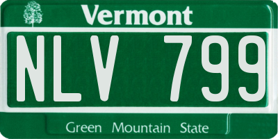 VT license plate NLV799
