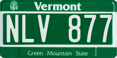VT license plate NLV877