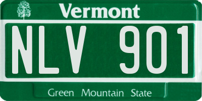 VT license plate NLV901