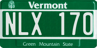 VT license plate NLX170