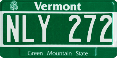 VT license plate NLY272