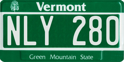 VT license plate NLY280