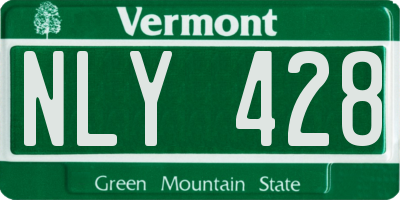 VT license plate NLY428