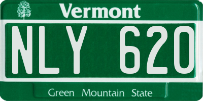 VT license plate NLY620