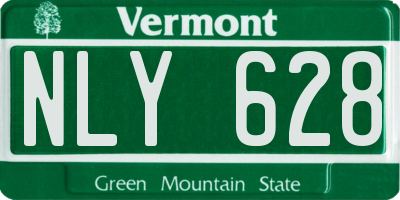 VT license plate NLY628