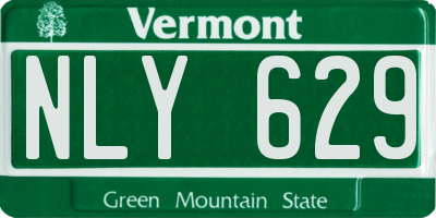 VT license plate NLY629