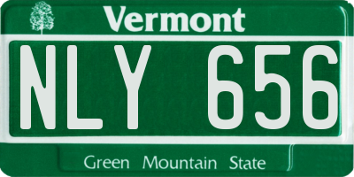 VT license plate NLY656