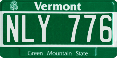 VT license plate NLY776