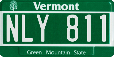 VT license plate NLY811