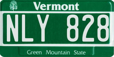 VT license plate NLY828