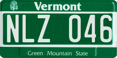 VT license plate NLZ046
