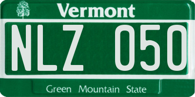 VT license plate NLZ050