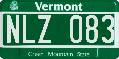 VT license plate NLZ083