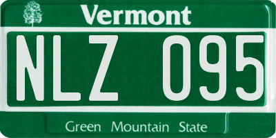 VT license plate NLZ095