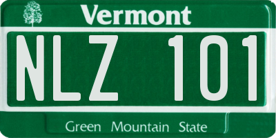 VT license plate NLZ101