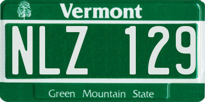 VT license plate NLZ129