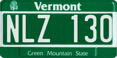 VT license plate NLZ130