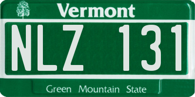 VT license plate NLZ131