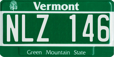 VT license plate NLZ146