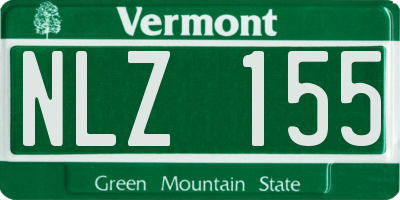 VT license plate NLZ155