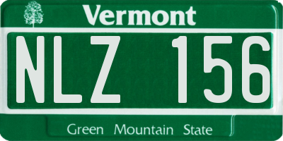 VT license plate NLZ156