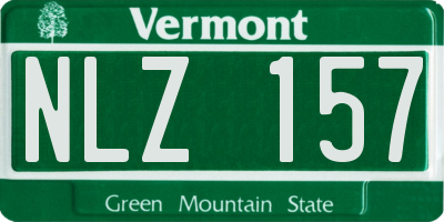 VT license plate NLZ157