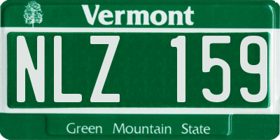 VT license plate NLZ159