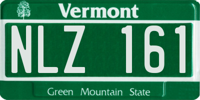 VT license plate NLZ161
