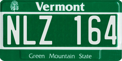 VT license plate NLZ164