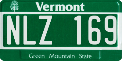 VT license plate NLZ169