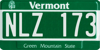VT license plate NLZ173