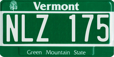 VT license plate NLZ175