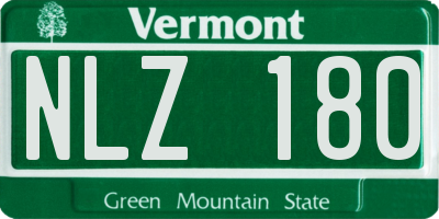 VT license plate NLZ180
