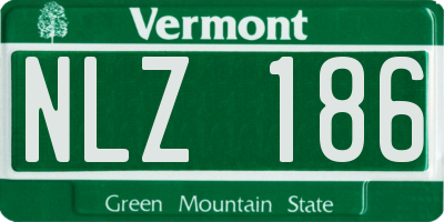 VT license plate NLZ186