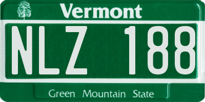 VT license plate NLZ188
