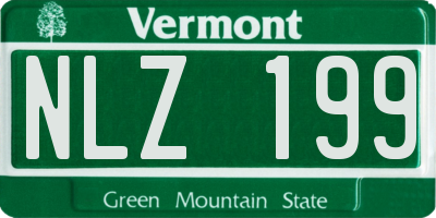 VT license plate NLZ199